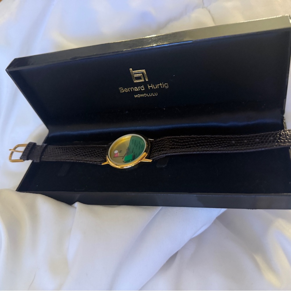 Vintage Bernard Hurtig 18th Hole Watch See Video - Picture 5 of 8